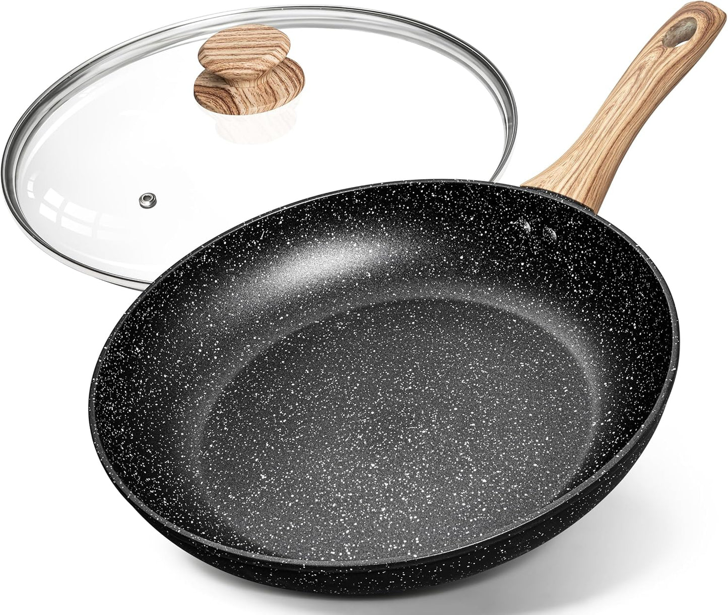 MICHELANGELO Non Stick Frying Pan - 12 Inch Stone Cookware