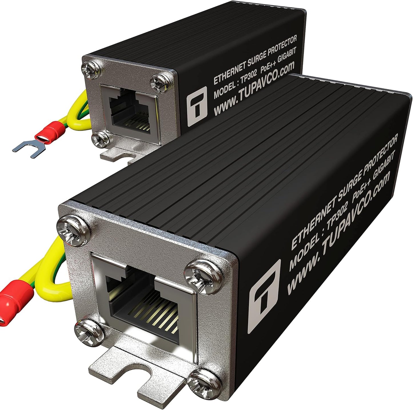 Ethernet Surge Protector 2 Pack for Gigabit PoE++ Devices