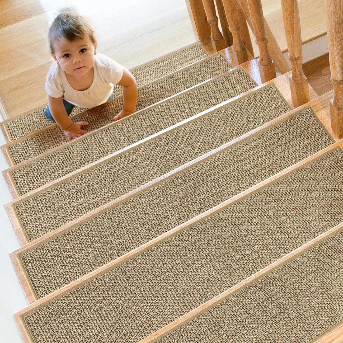 Stair Treads Non Slip for Wooden Steps Indoor 15 Pack 8in X 30in
