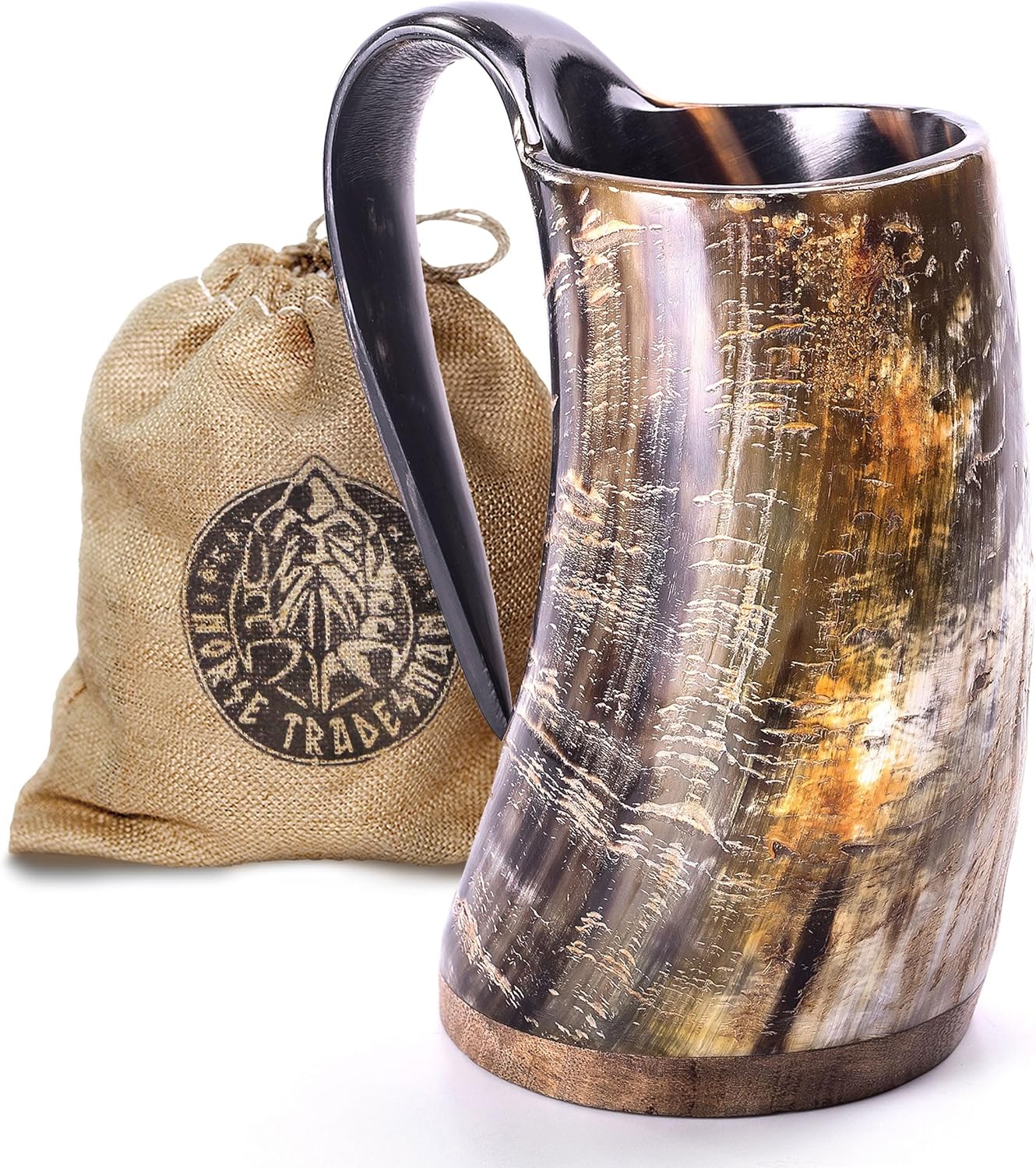 Norse Tradesman Original LG Viking Drinking Horn Mug - Unique Tankard