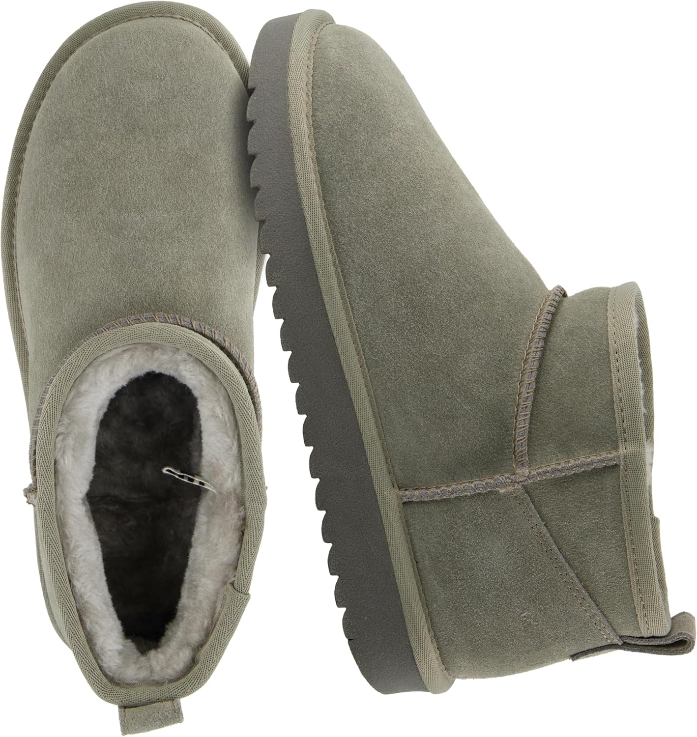 CUSHIONAIRE Hip-3 Genuine Suede Leather Ankle Boots for Women