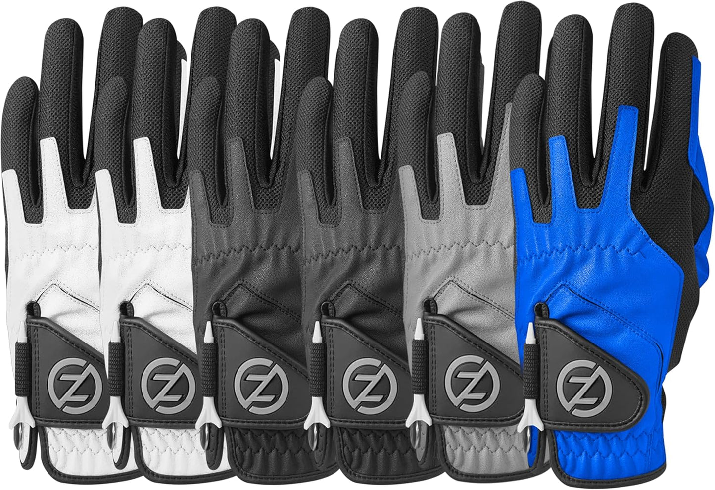 Smooth Swing: Zero Friction Men's 6-Pack Synthetic Gloves