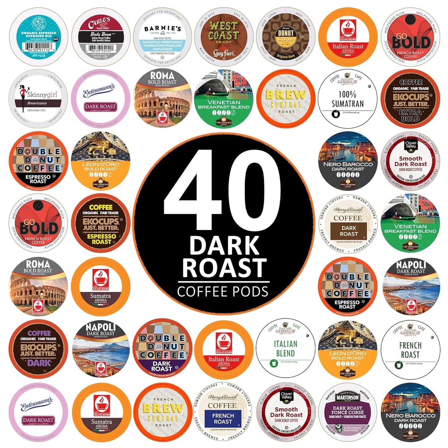 Bold Dark Roast Coffee Pods - Keurig Variety Pack