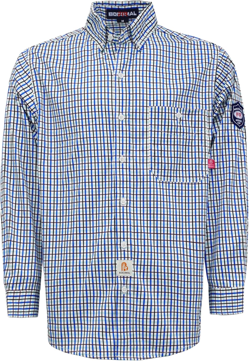 BOCOMAL FR Shirts for Men - Flame Resistant Cotton Workwear