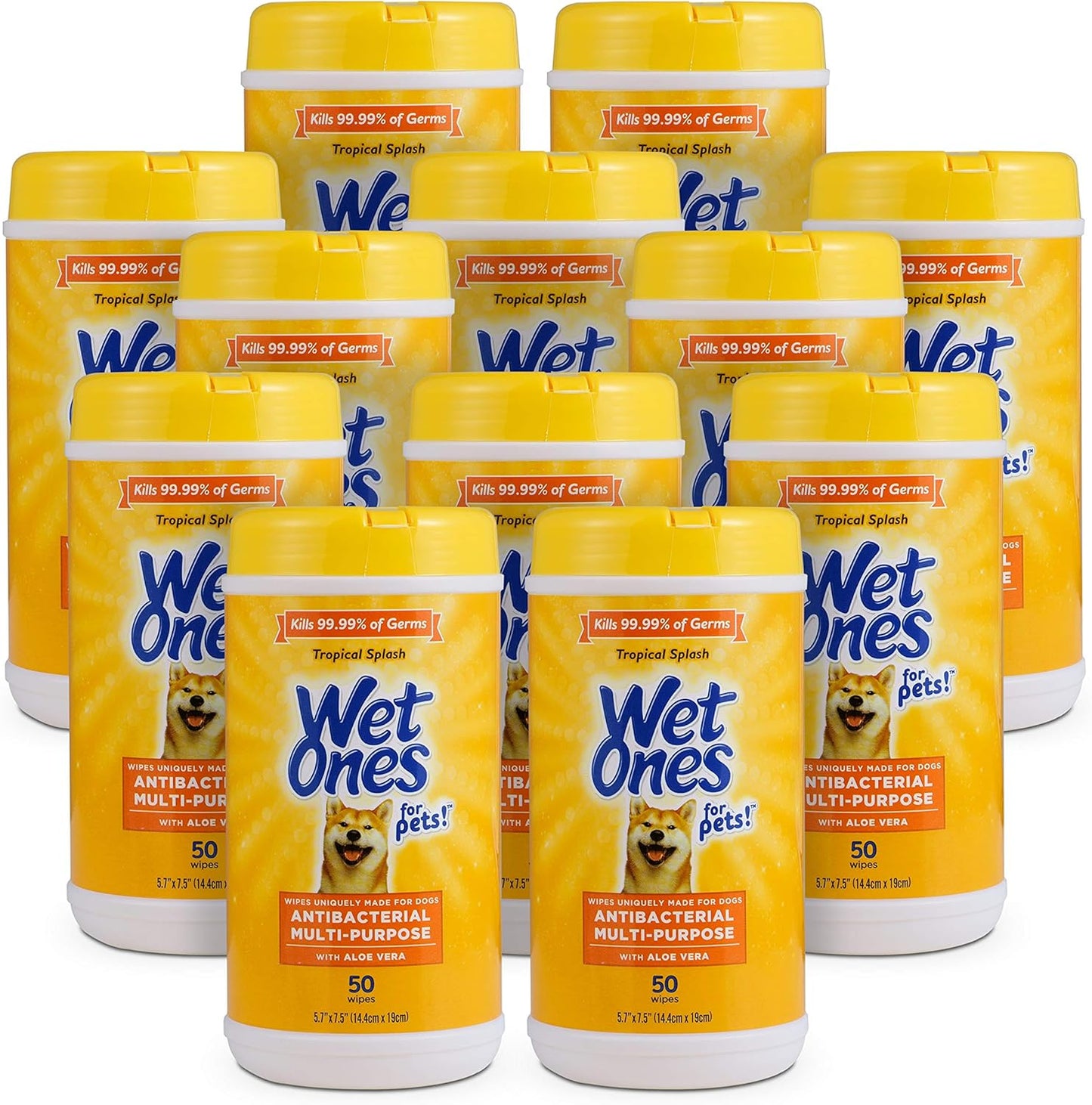Wet Ones for Pets Multipurpose Dog Wipes with Aloe Vera