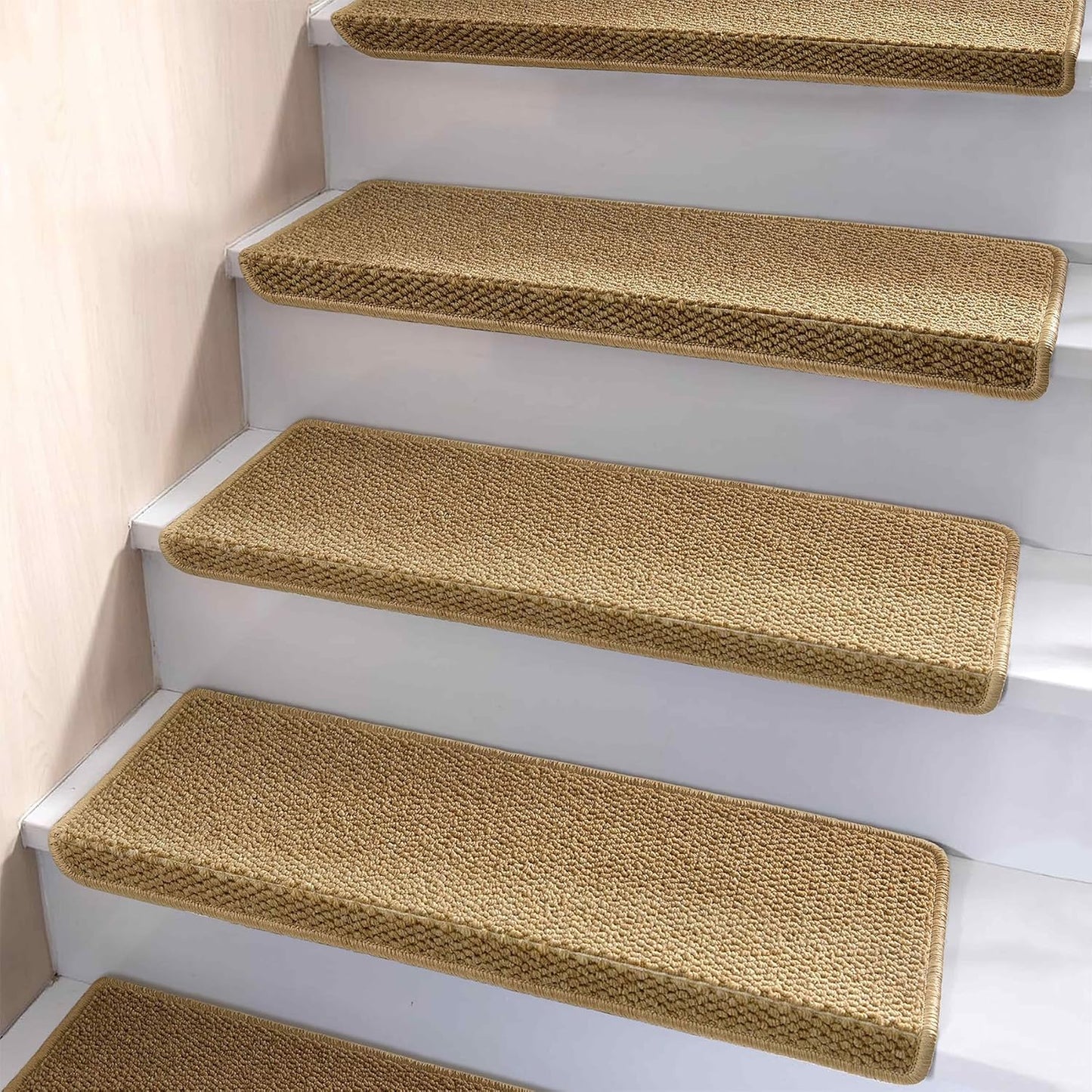 Bullnose Carpet Stair Treads for Non Slip Wooden Steps