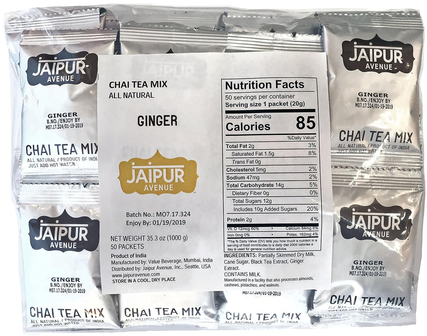 Authentic Indian Ginger Chai Tea Mix for Delicious Lattes