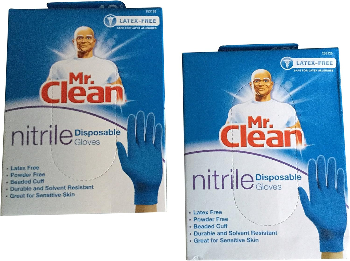 Mr. Clean Latex-Free Nitrile Gloves (80 Gloves Total) - Double Protection!