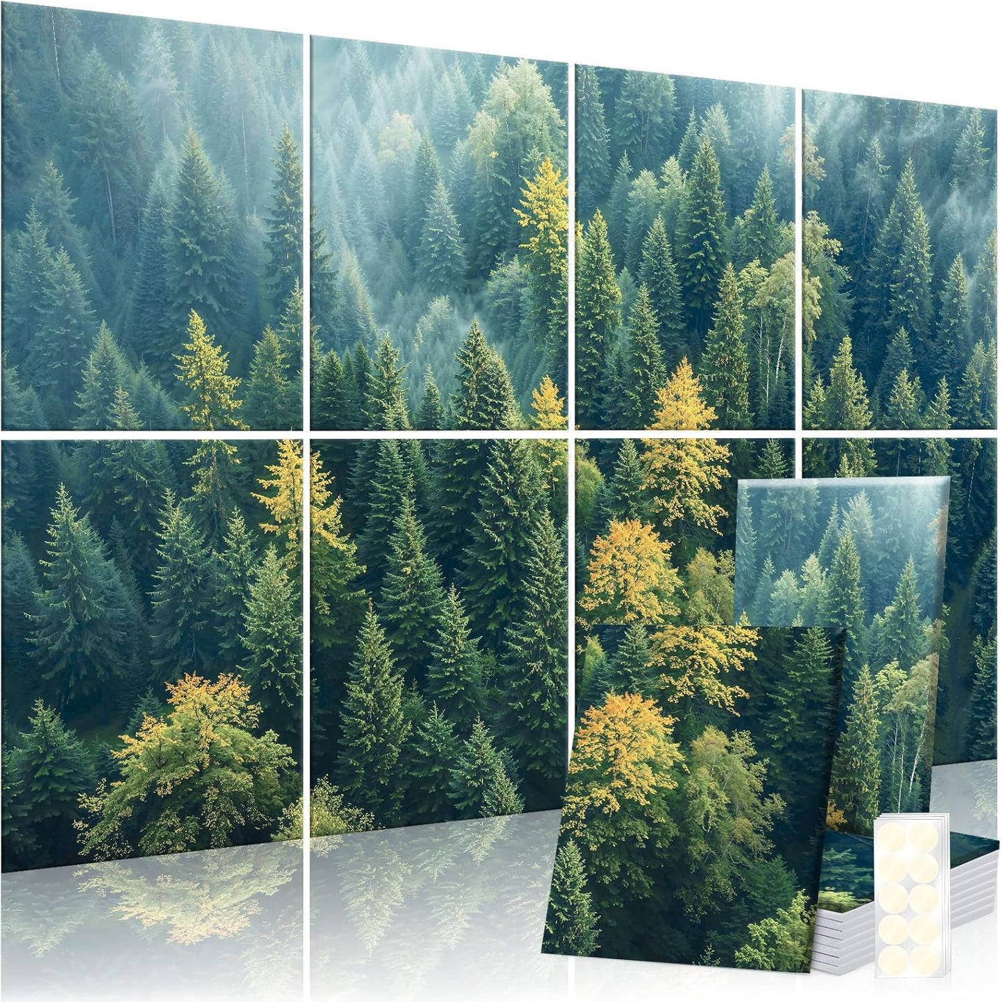 8 Pack Decorative Sound Absorbing Panels for Acoustic Treatment