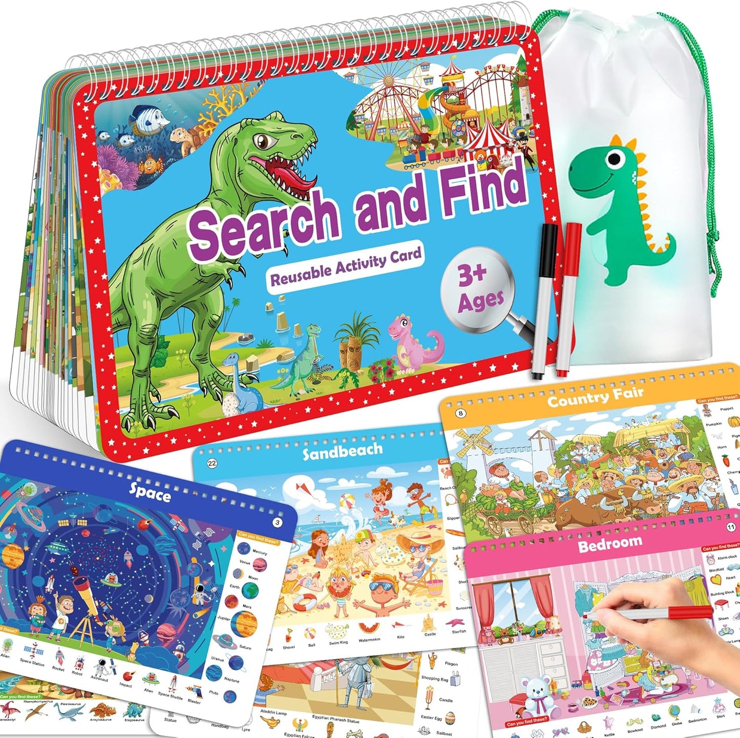Reusable Educational Activity Mats for Kids - Elfew