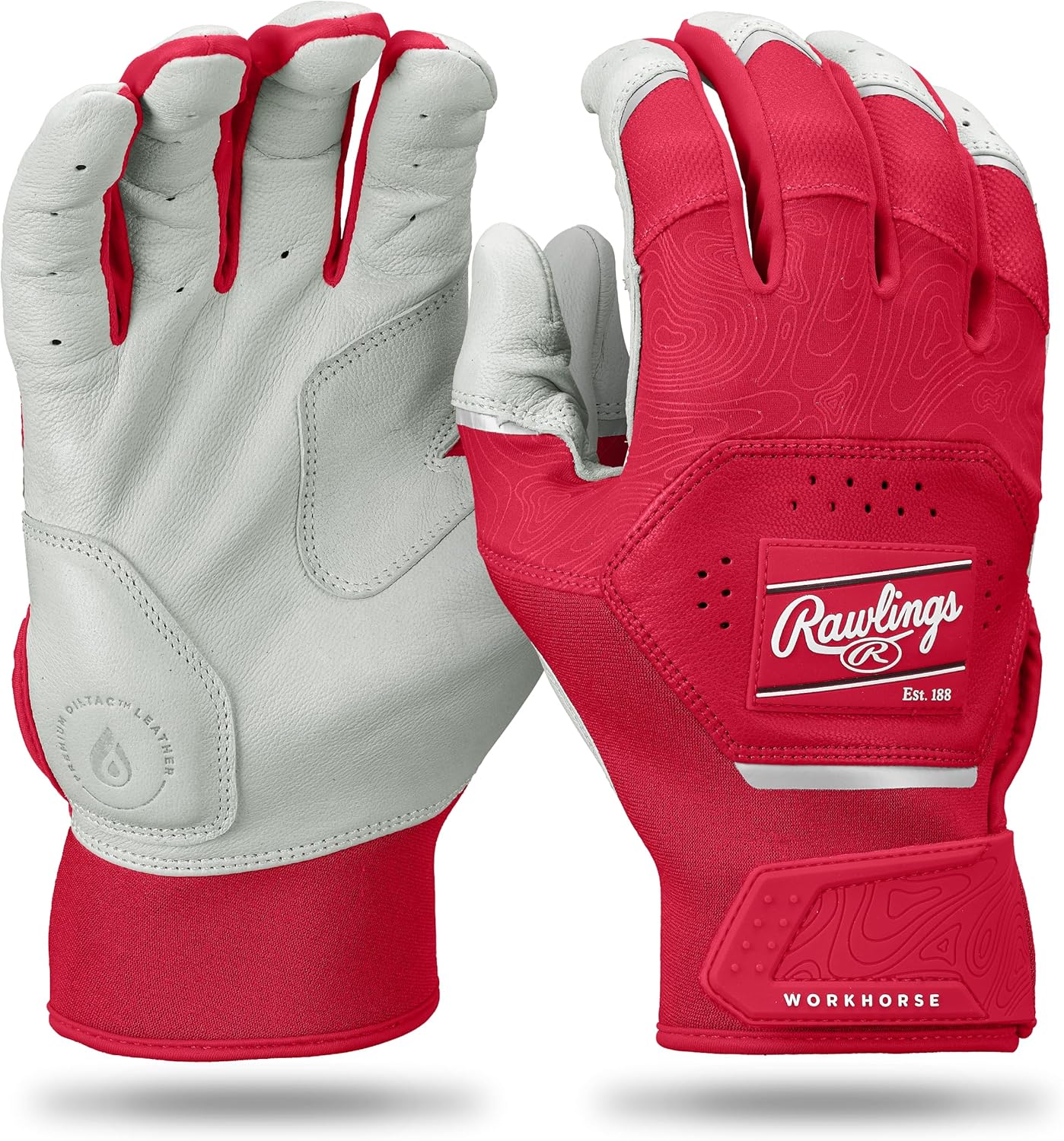 Rawlings Workhorse Baseball Batting Gloves for Elite Performance