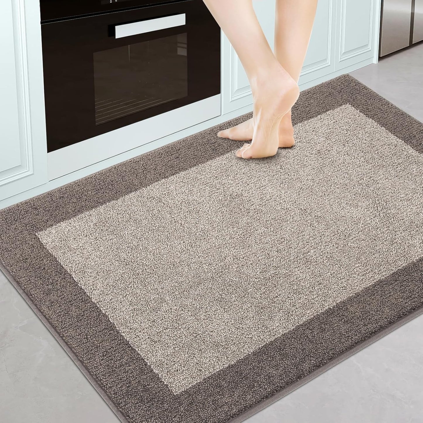 Machine Washable Kitchen Rug 32in x 48in, Non Slip Indoor Rug