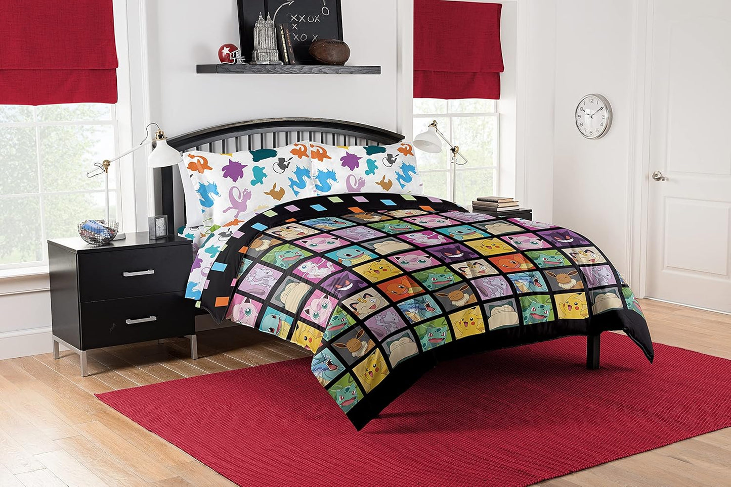 Northwest Pokemon Full Sized Bed in a Bag Set for Kids