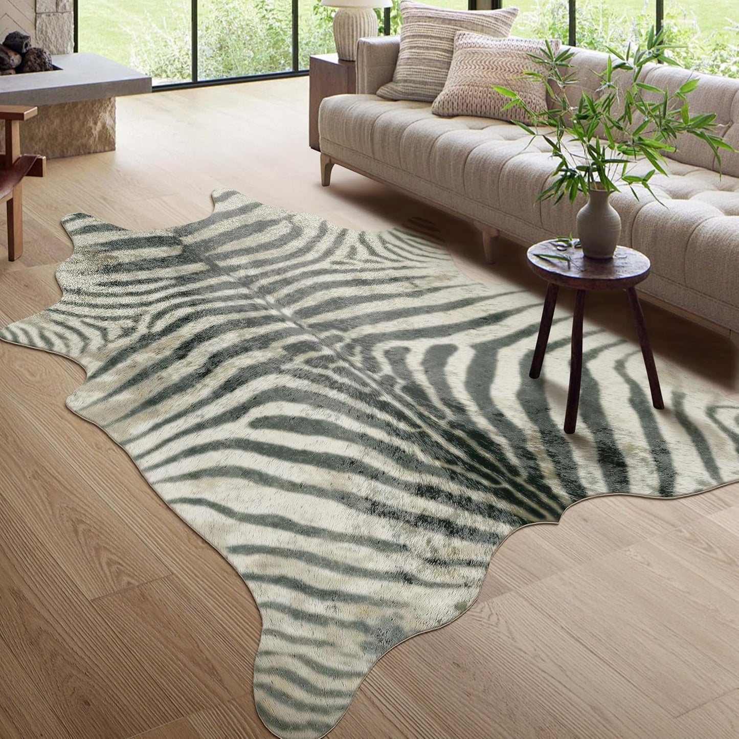Zebra Rug Animal Print Carpet for Western Decor in Any Room