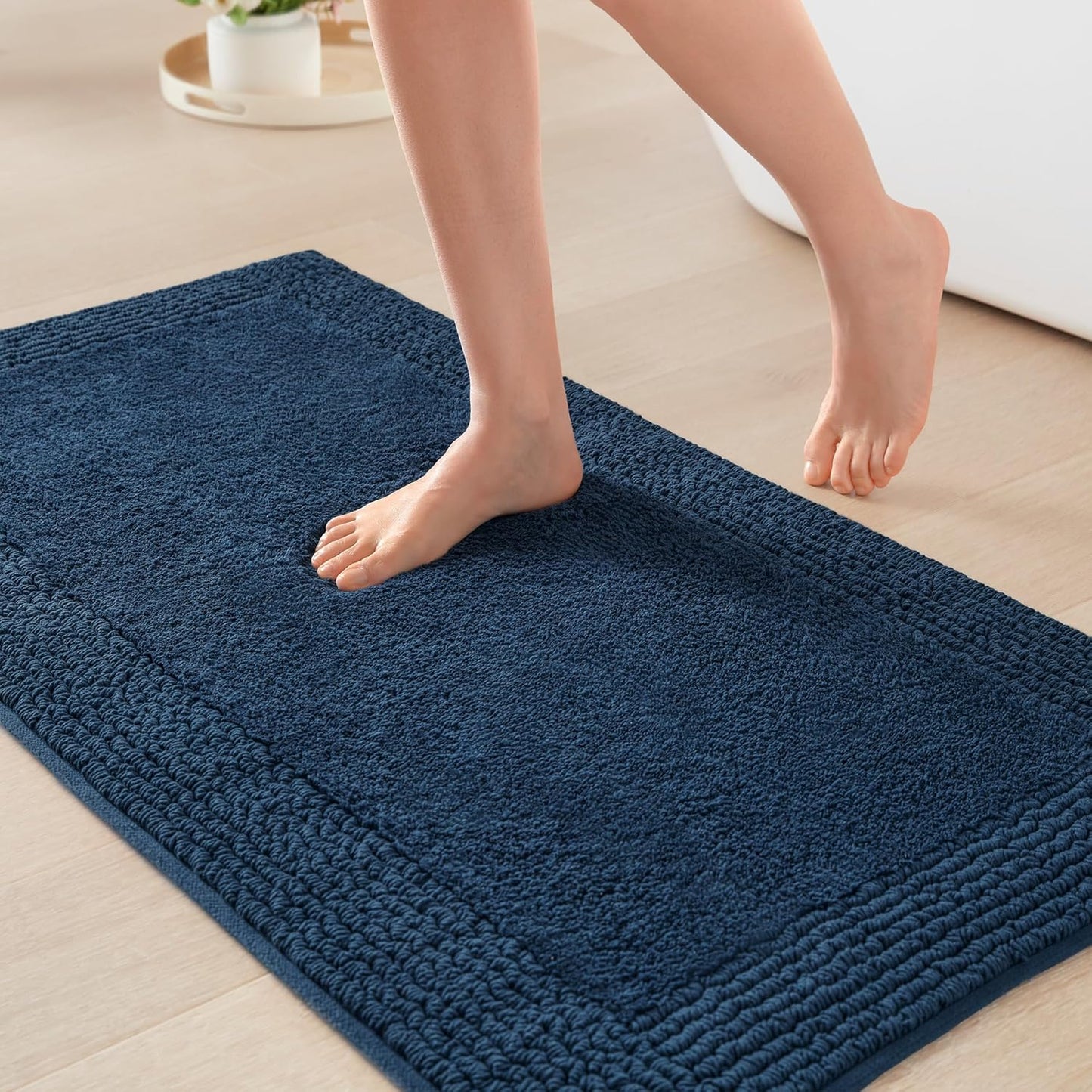 Madison Park Splendor 100% Cotton Tufted Bath Rug for Comfort