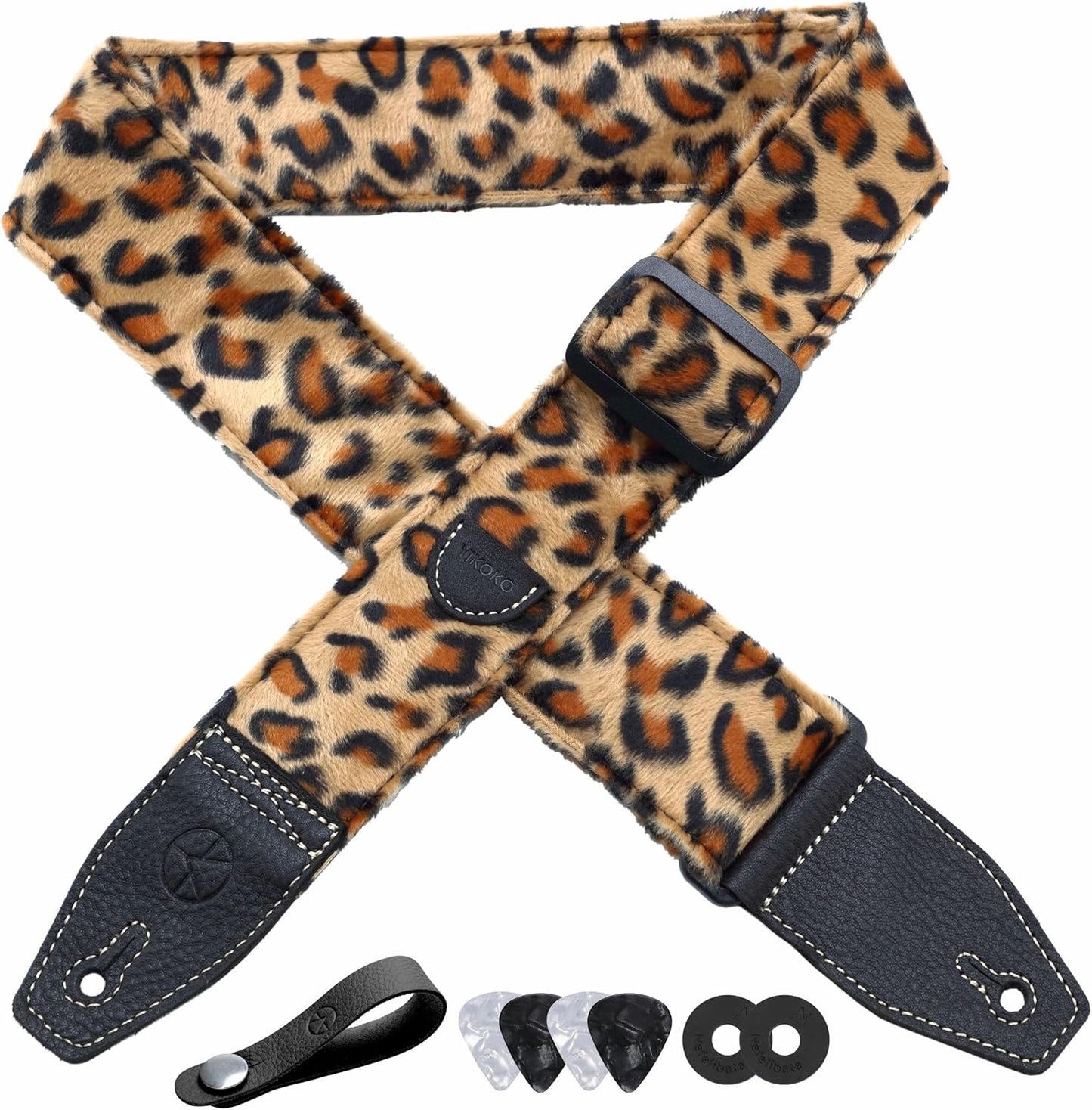 YIKOKO Velvet Guitar Strap Set - Ultimate Comfort & Security