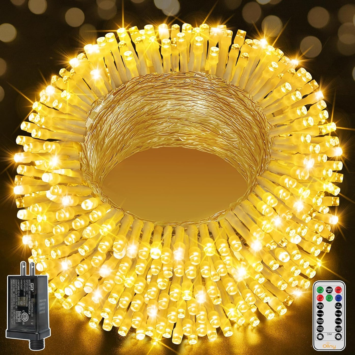 Ollny Outdoor String Lights 800LED 262FT for Cozy Ambiance