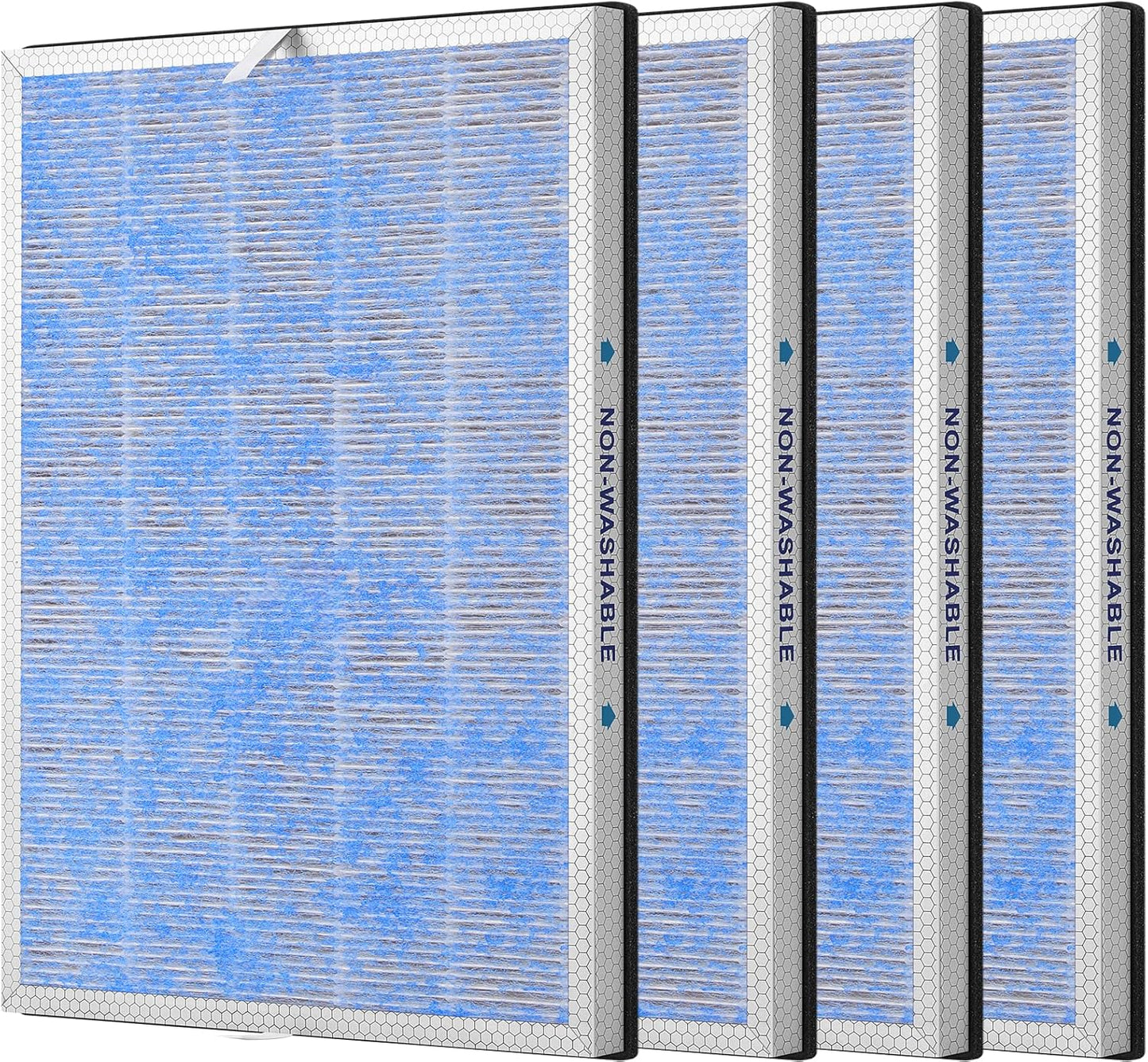 4 Pack True HEPA Filter Replacement for MSA3 and MSA3S Purifiers