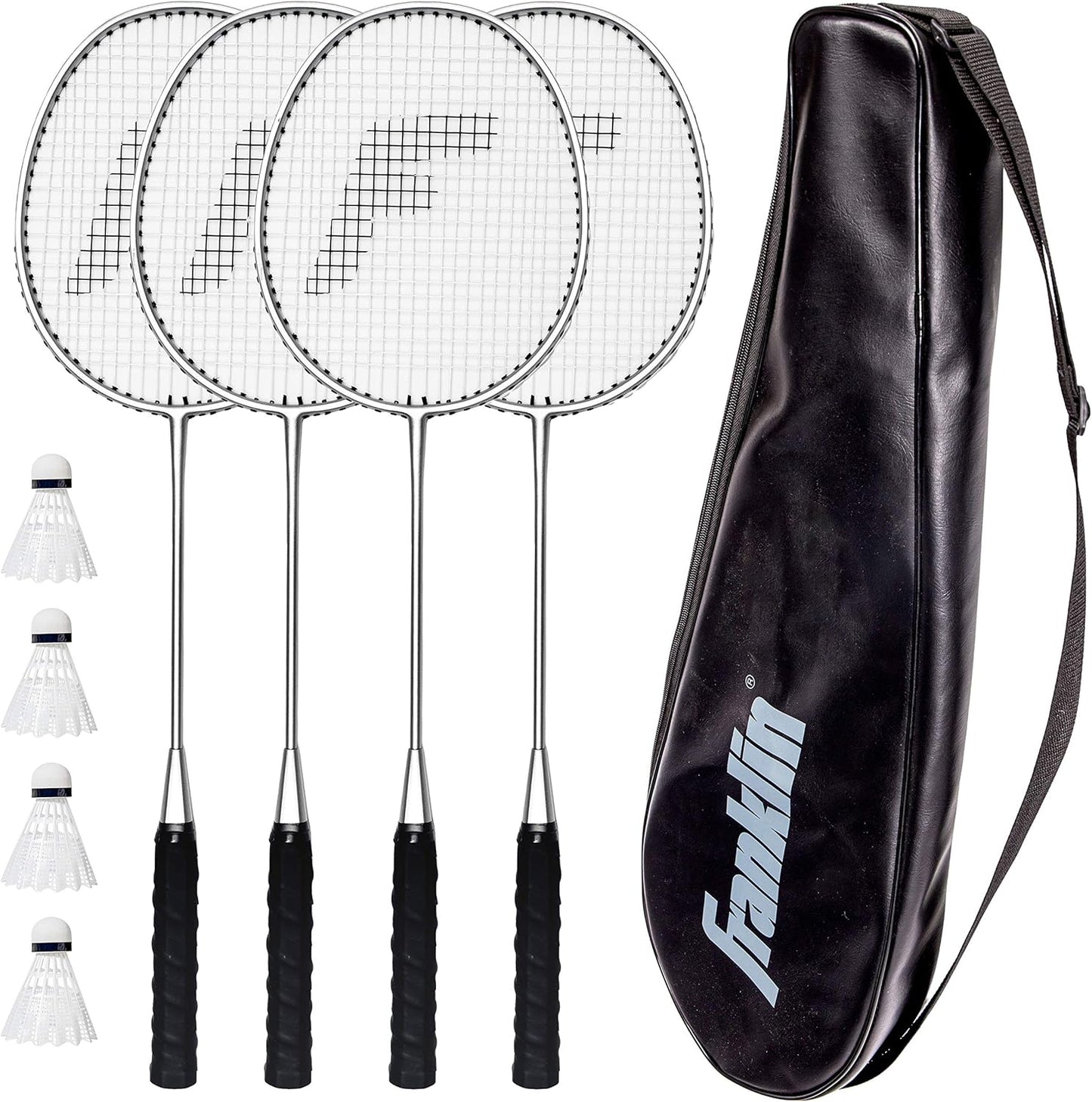 Franklin Sports Badminton Racket Set for Family Fun Outdoors