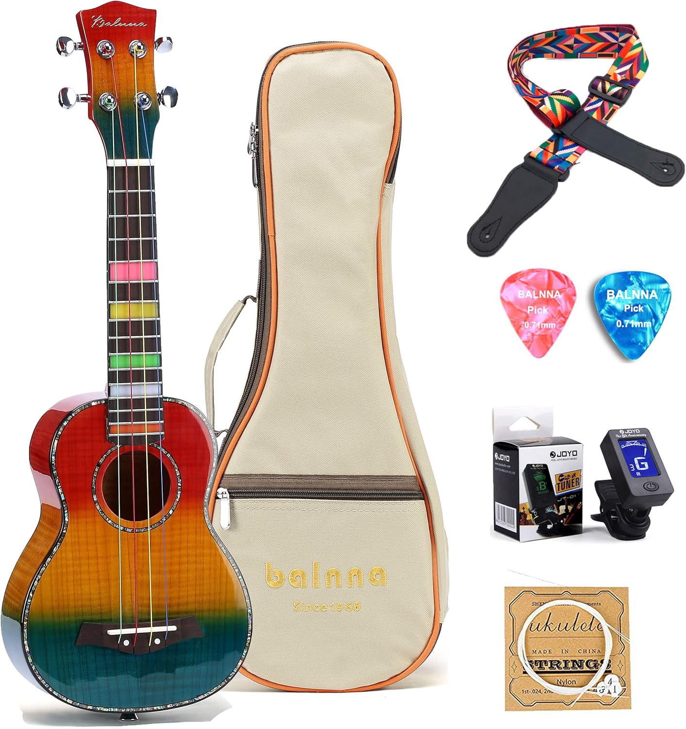 Concert Ukulele 23 inch with Aquila Strings and Accessories