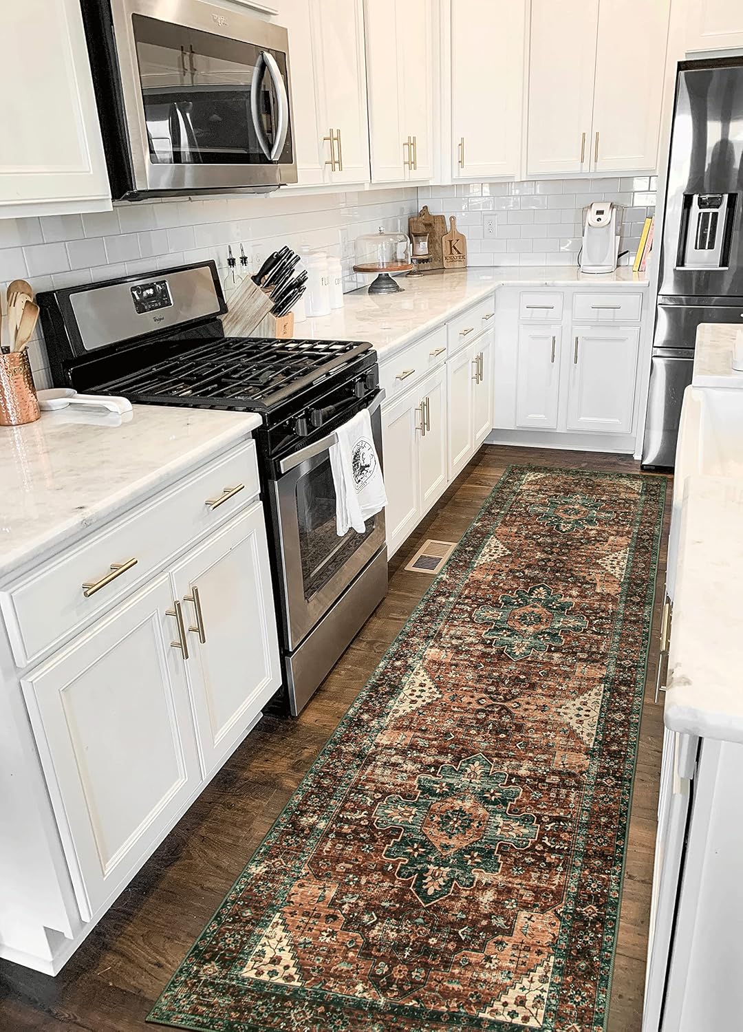 Moynesa Ultra-Thin Washable Vintage Runner Rug for Home Decor
