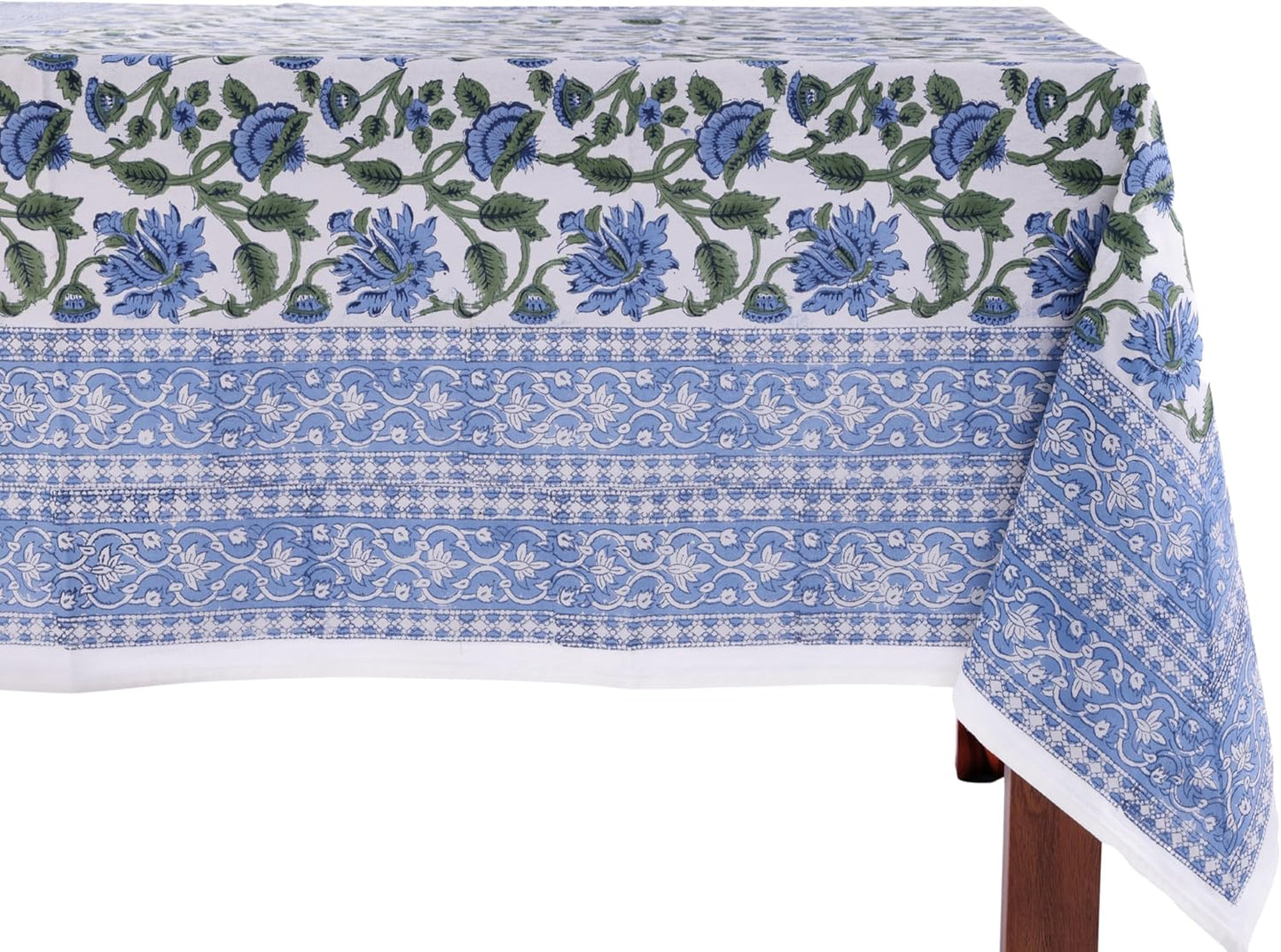 ATOSII Taj 100% Cotton Summer Tablecloth for Elegant Dining