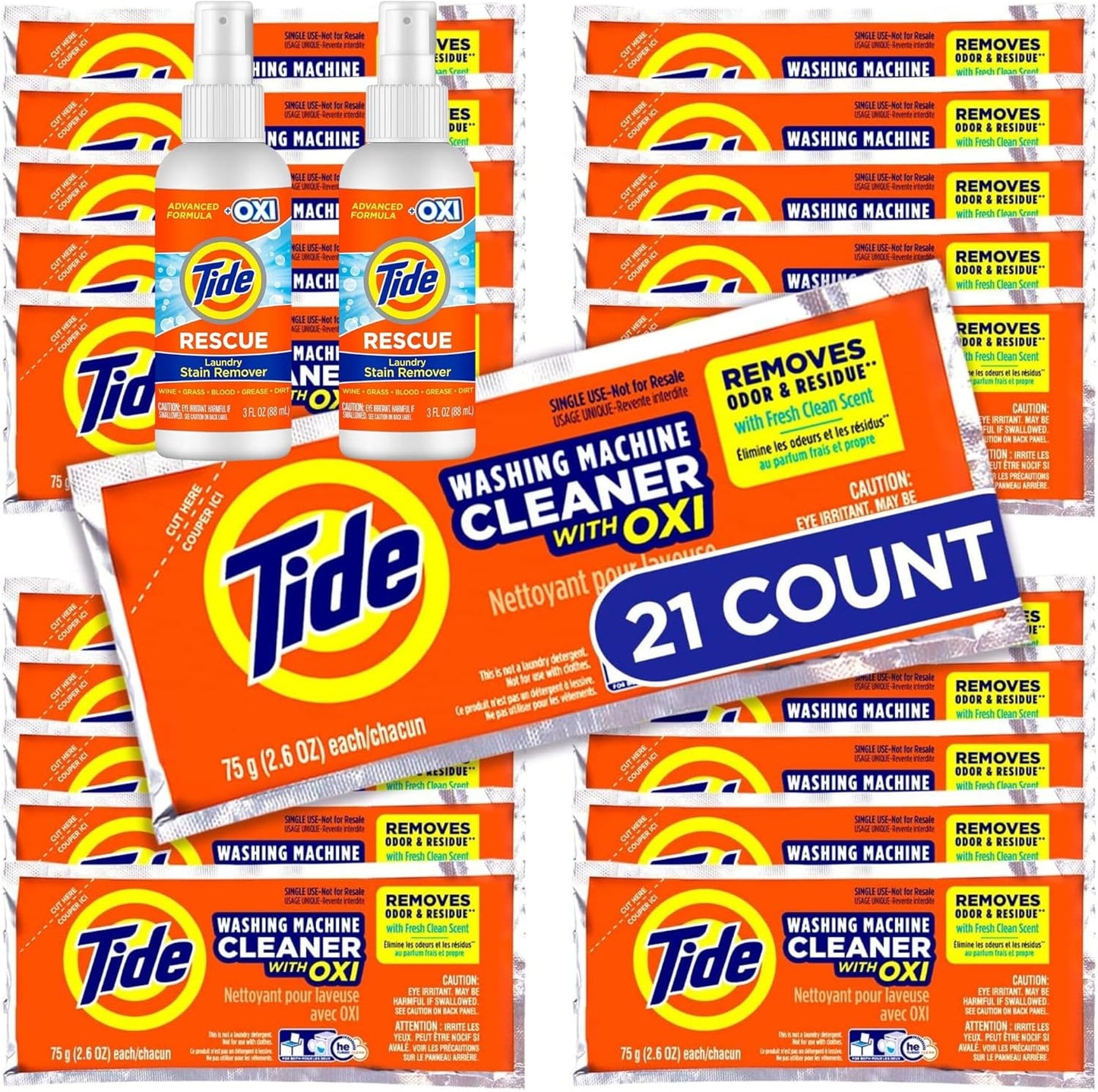 Tide Stain Remover Bundle - 21 Ct Laundry Cleaner