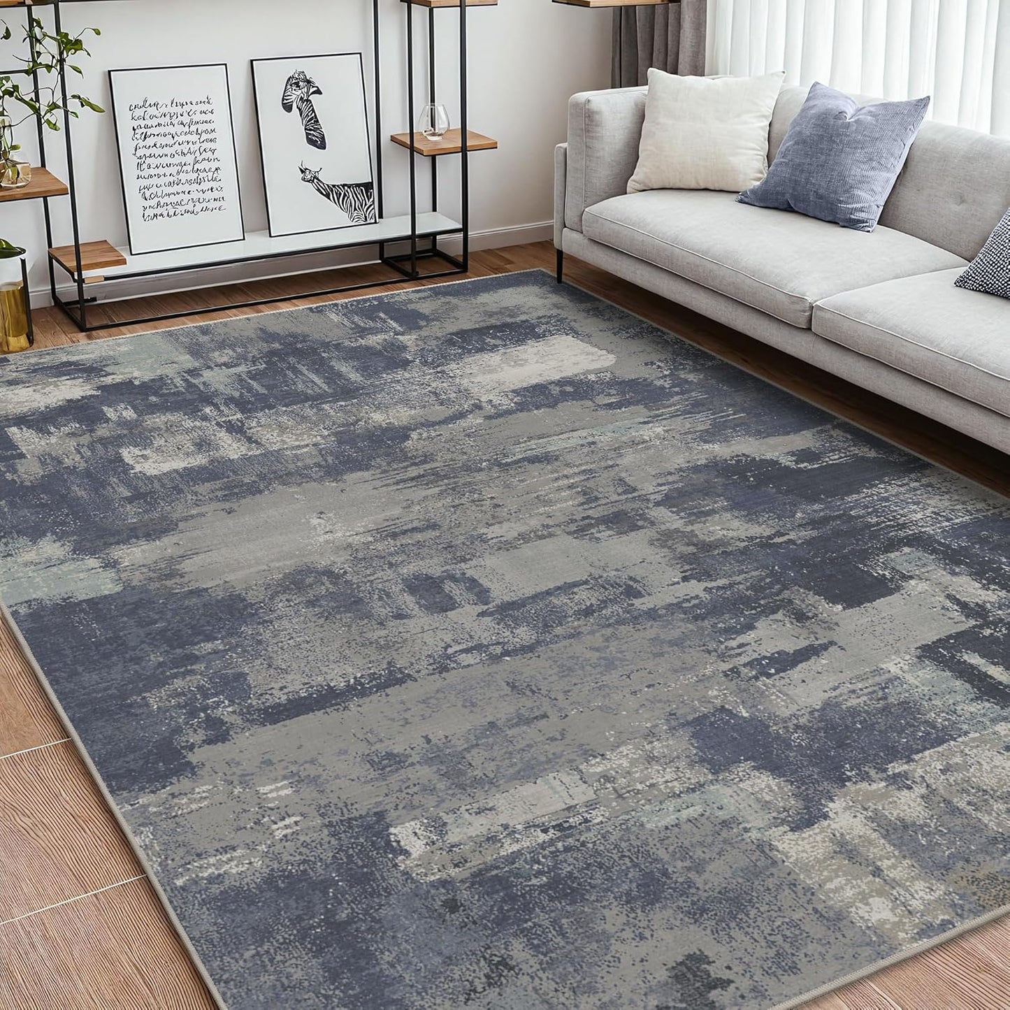 Modern Abstract 8x10 Area Rugs for Living Room and Bedroom