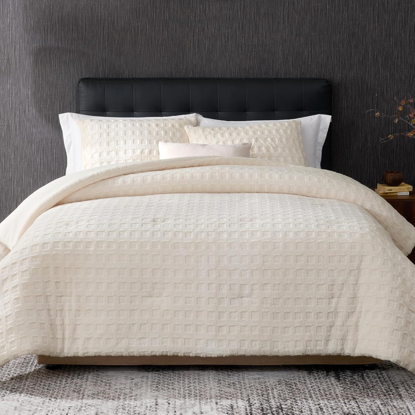 Amelie Home Waffle Comforter King Set for Cozy Winter Nights