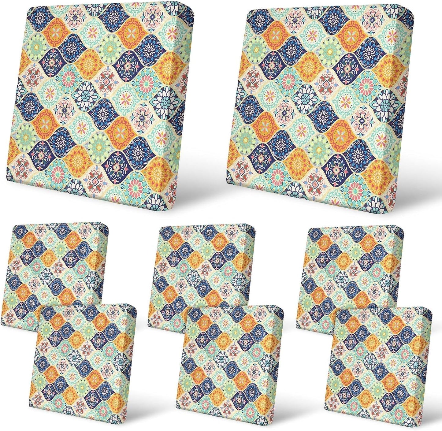 8Pcs Patio Cushion Covers for Outdoor Couch Protection and Style