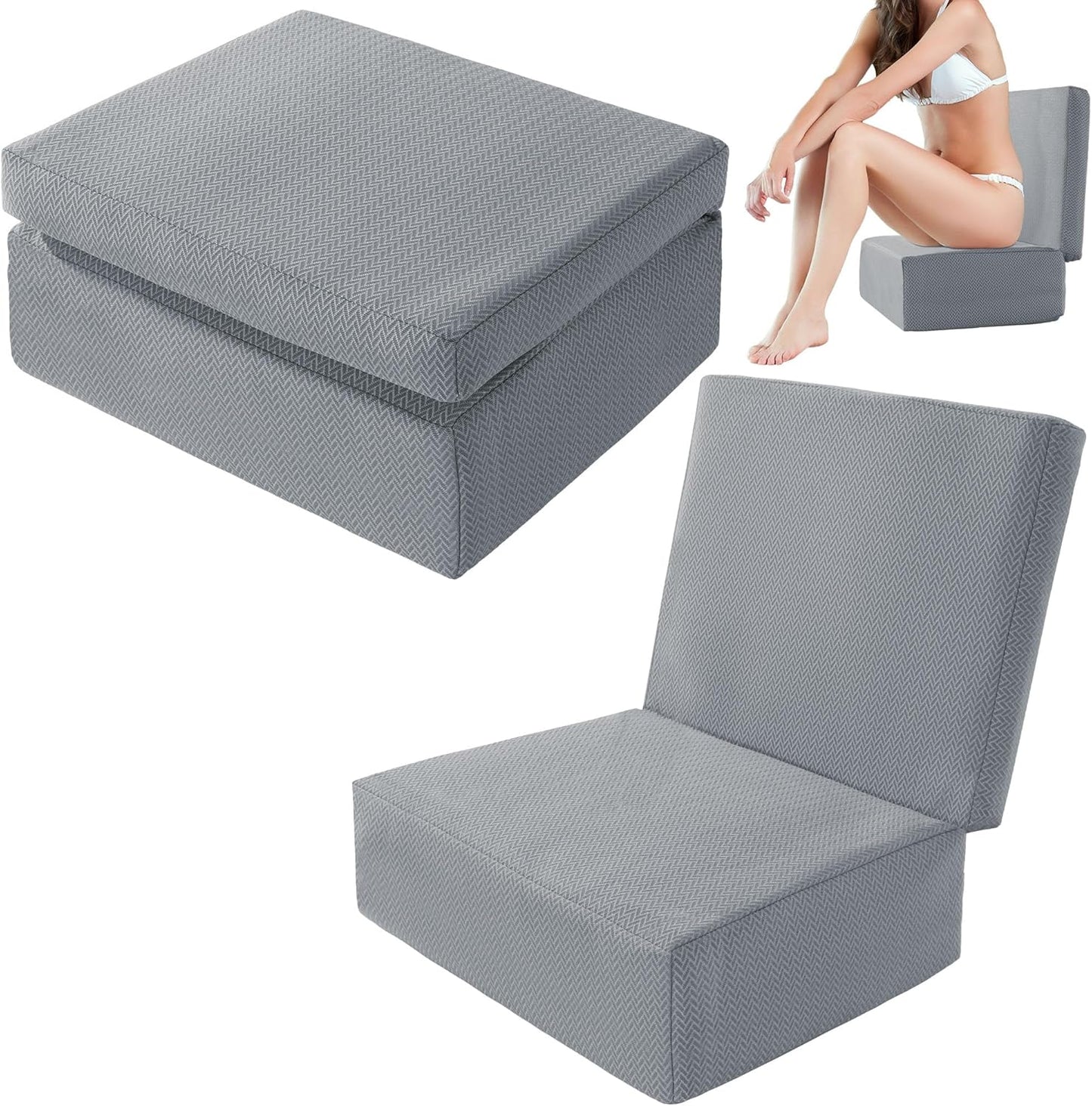 MABOZOO Foldable Hot Tub Booster Seat with Adjustable Heights