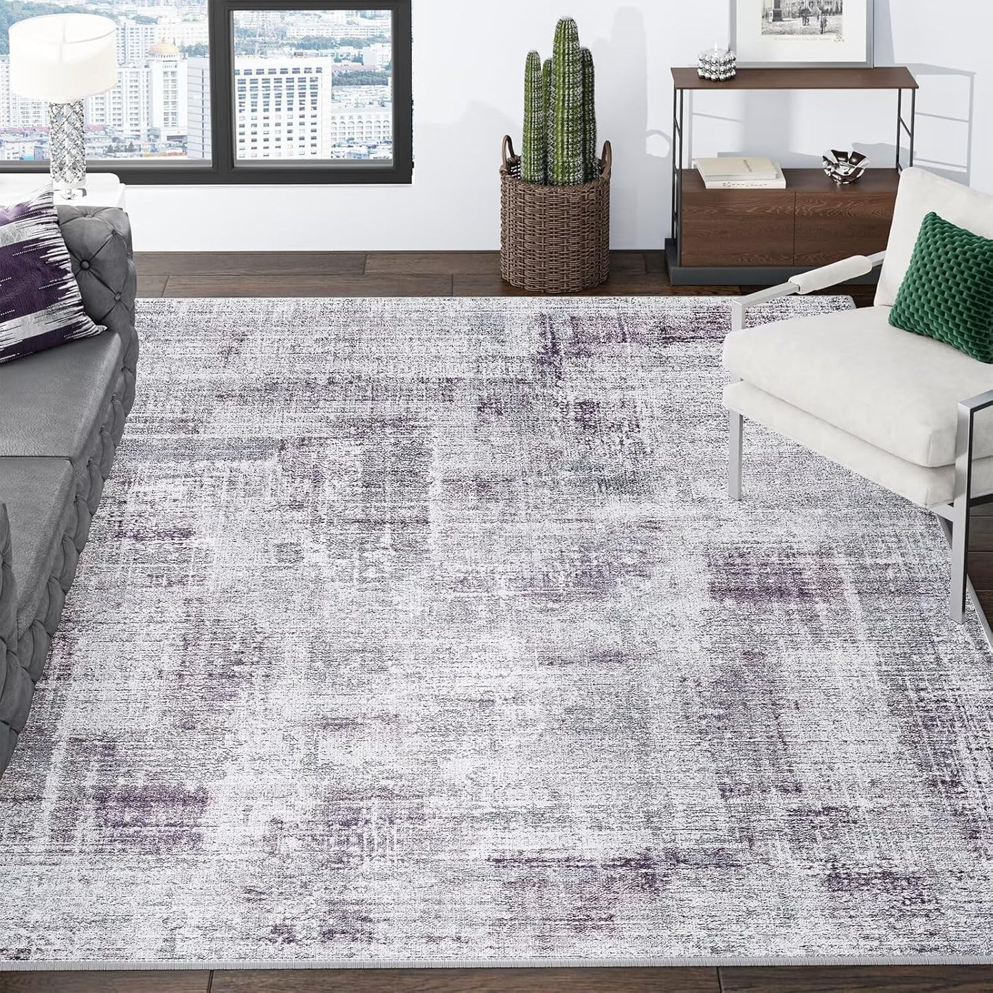 Eleisa Modern Abstract 9x12 Area Rug for Living Room & More