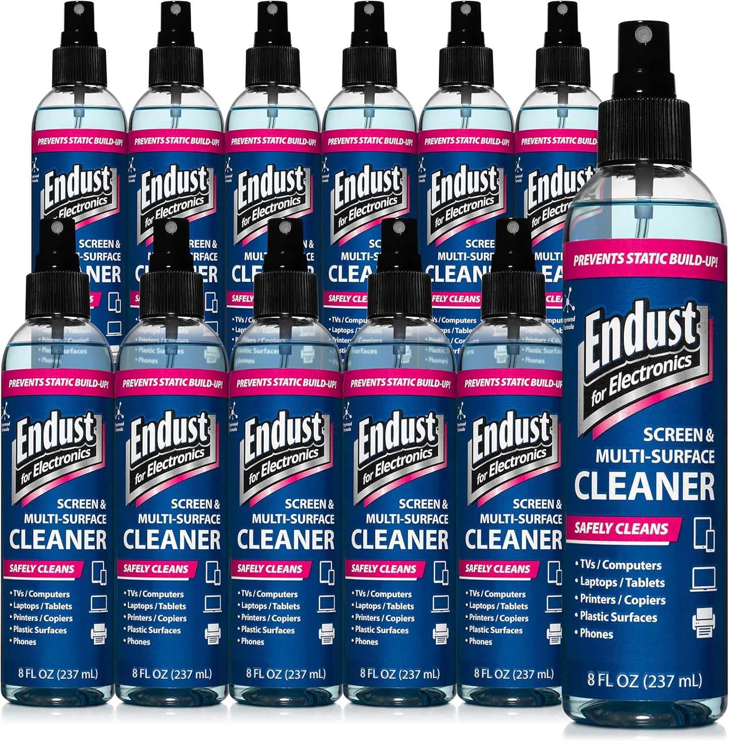 Endust Anti-Static Cleaning Spray for Electronics - 12 Pack