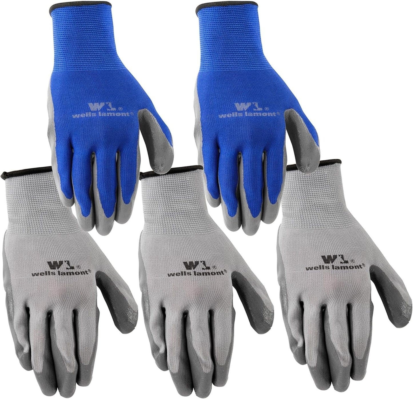 Wells Lamont Nitrile Work Gloves | Lightweight & Abrasion Resistant | Large