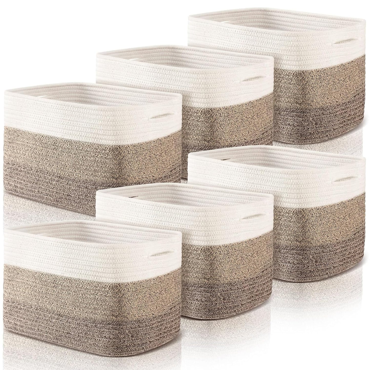 Geetery 6 Pack Storage Baskets for Organizing Your Space