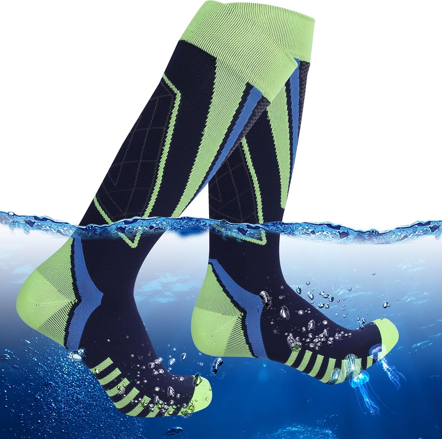 Waterproof Breathable Knee High Socks for Kayaking and Fishing