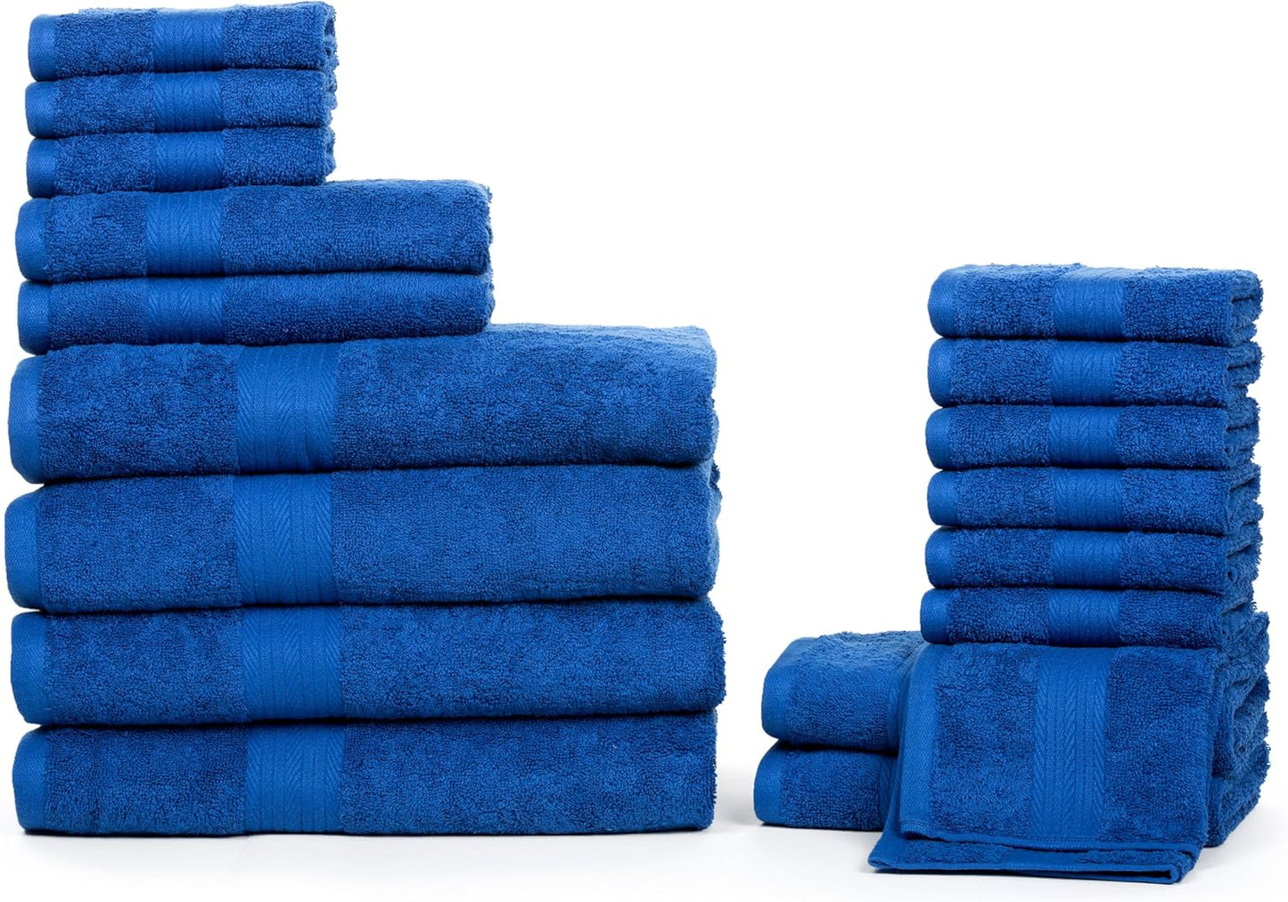 Ample Decor Bathroom Towel Set of 18 for Ultimate Absorbency