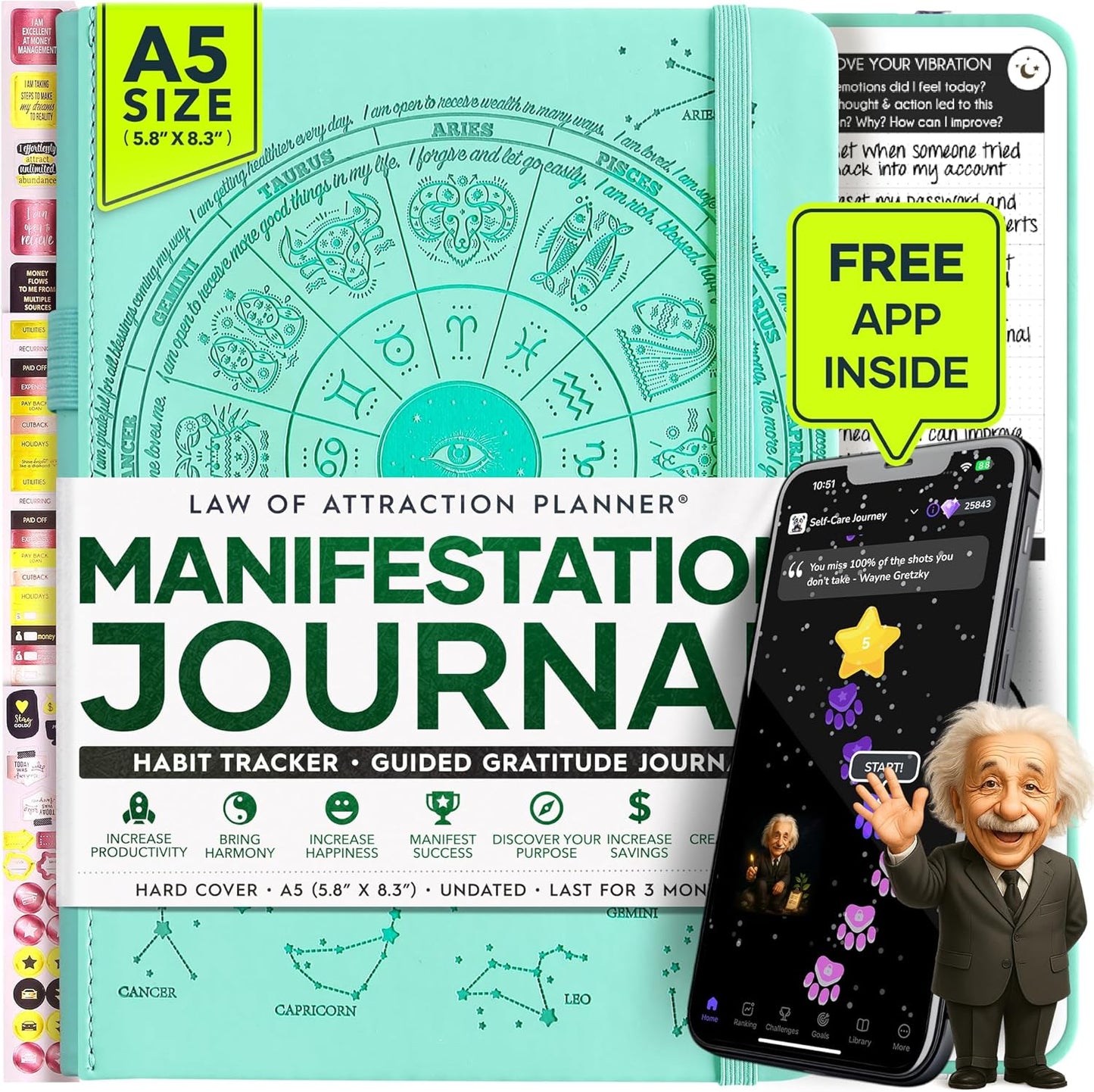Manifestation Journal for Positivity, Affirmations & Gratitude