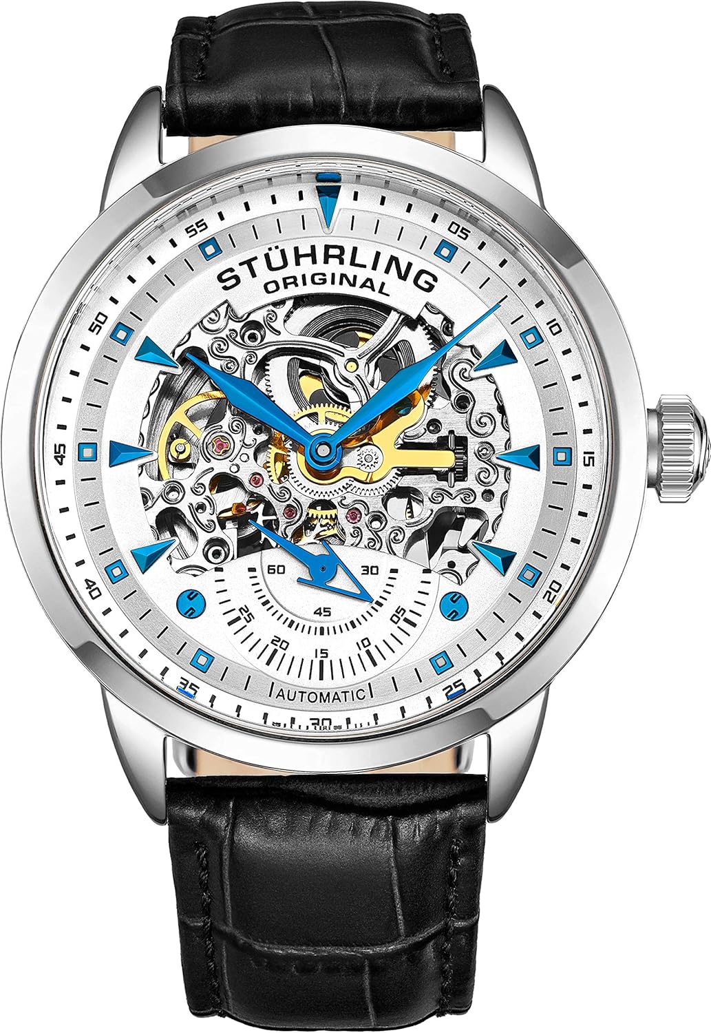 Stuhrling Original Skeleton Dress Watch: Automatic Movement