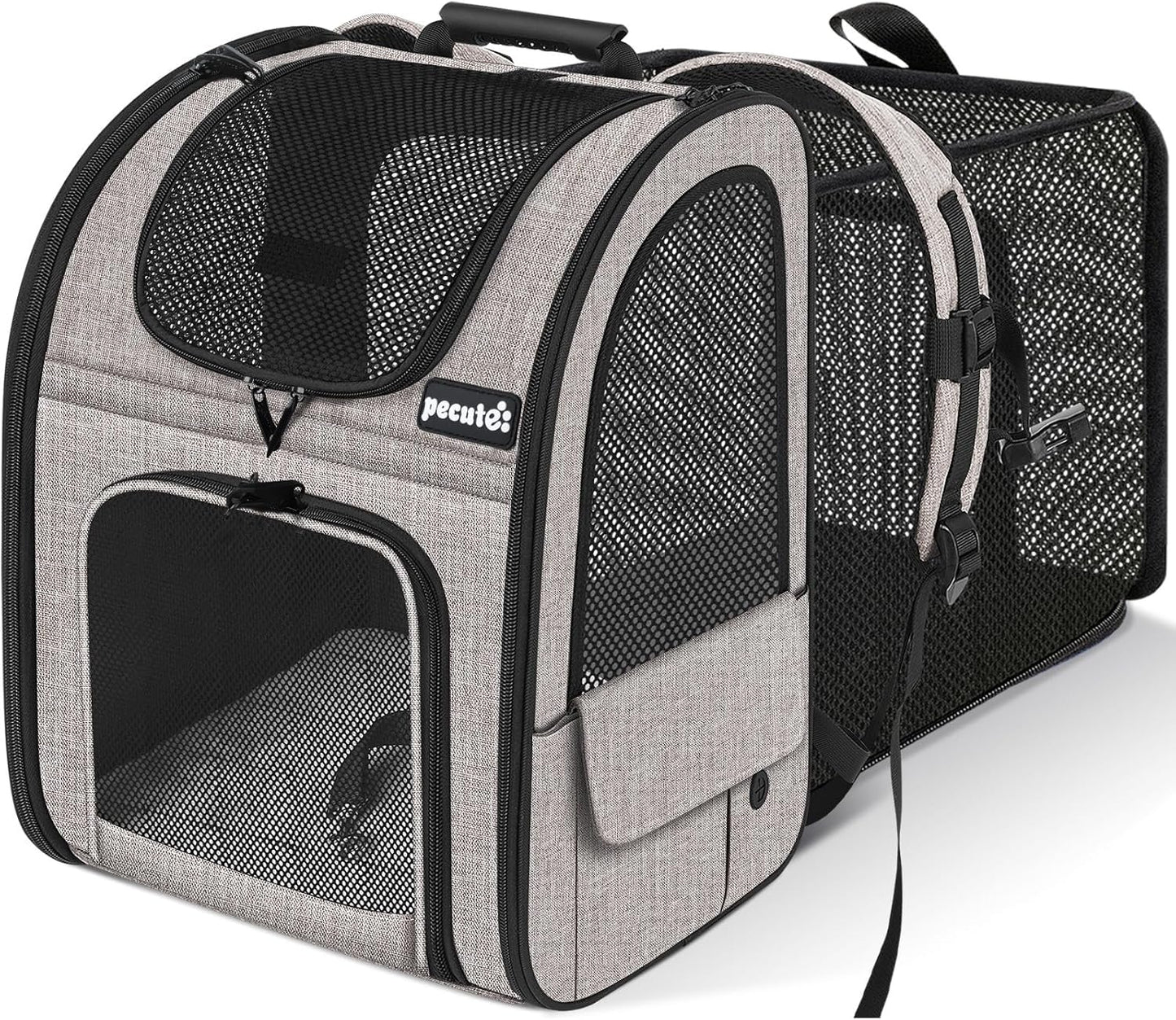 Pecute Pet Carrier Backpack for Small Dogs and Cats Hiking