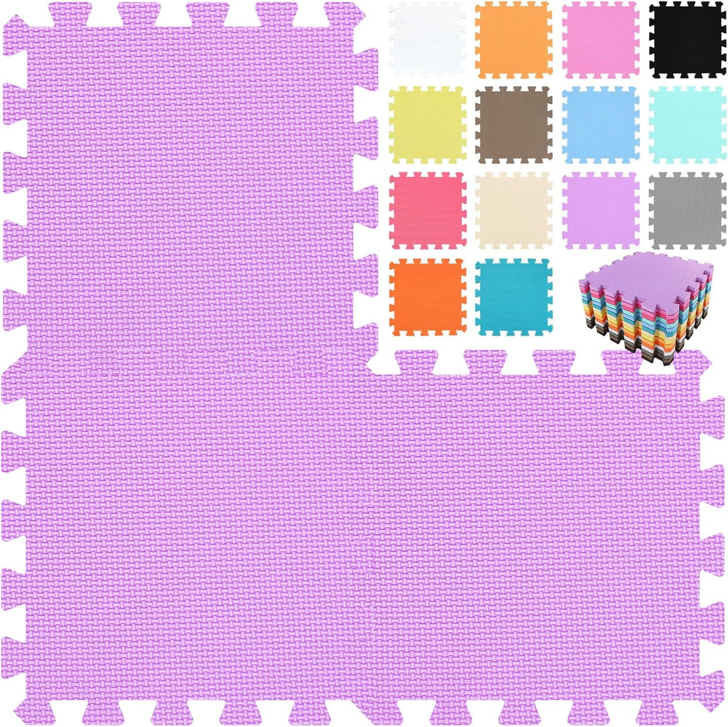 qqpp EVA Rubber Interlocking Puzzle Foam Floor Mats for Kids