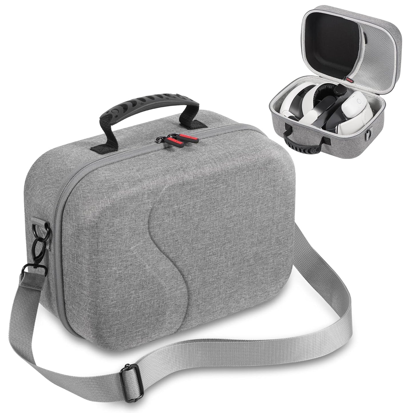 Large Carrying Case for Meta Quest 3 with BOBOVR M3 Pro Support