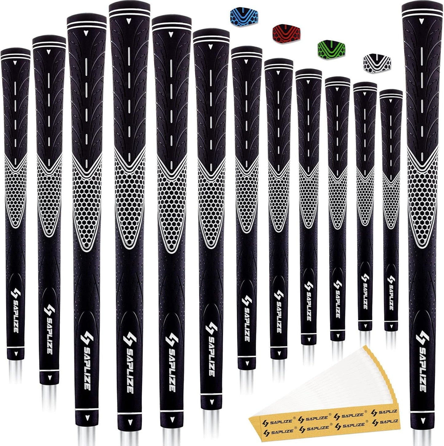 SAPLIZE Golf Grips Set of 13 for Enhanced Performance and Comfort