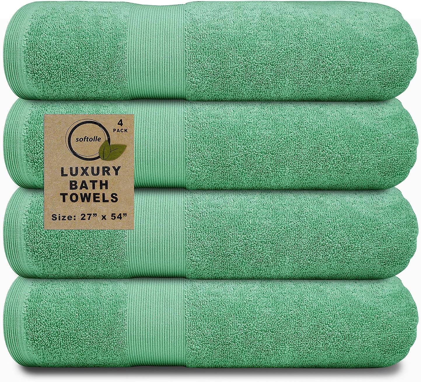 Softolle Luxury Bath Towels Set of 4 - Super Soft & Absorbent
