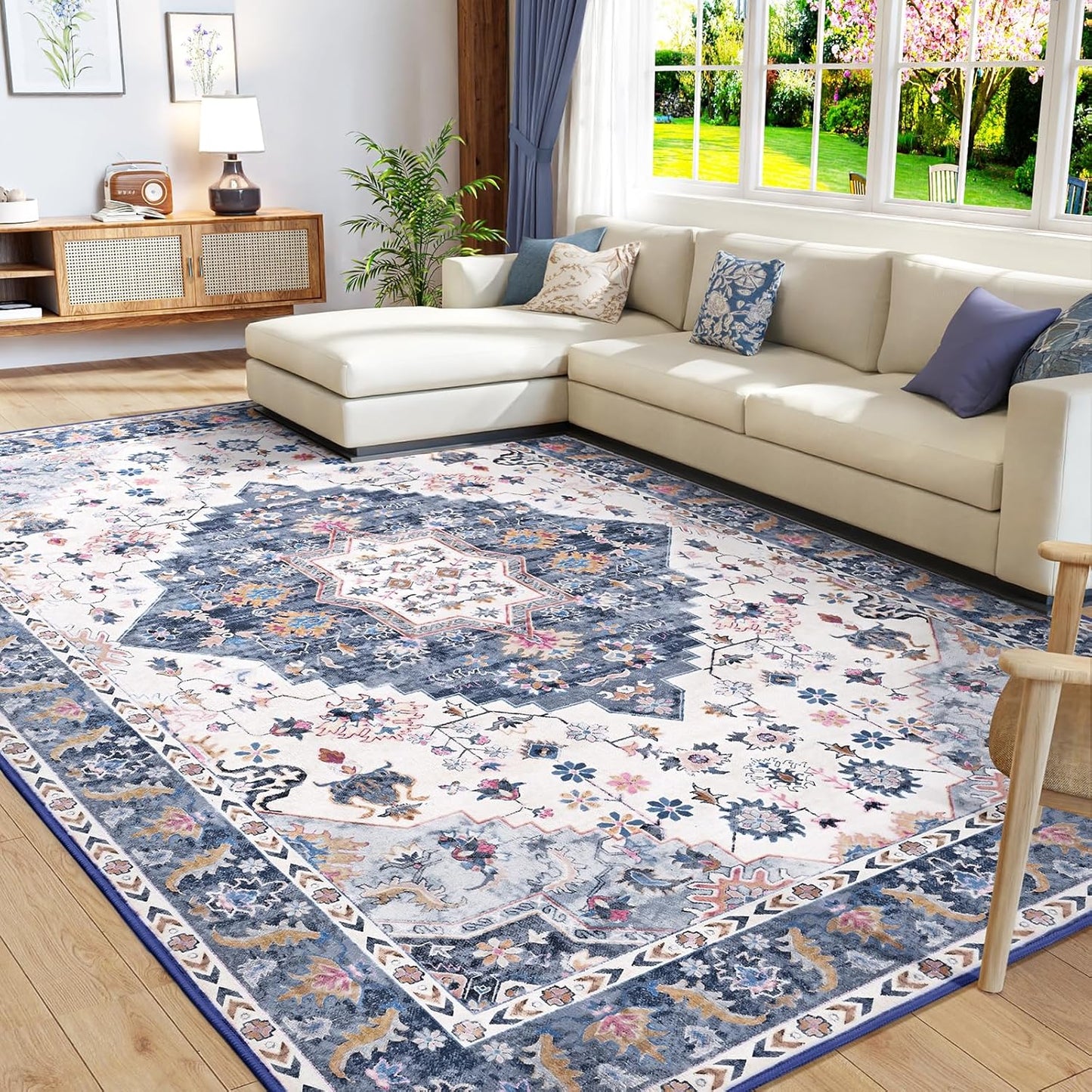 Vintage Design Area Rugs for Living Room by Amearea - 4x6