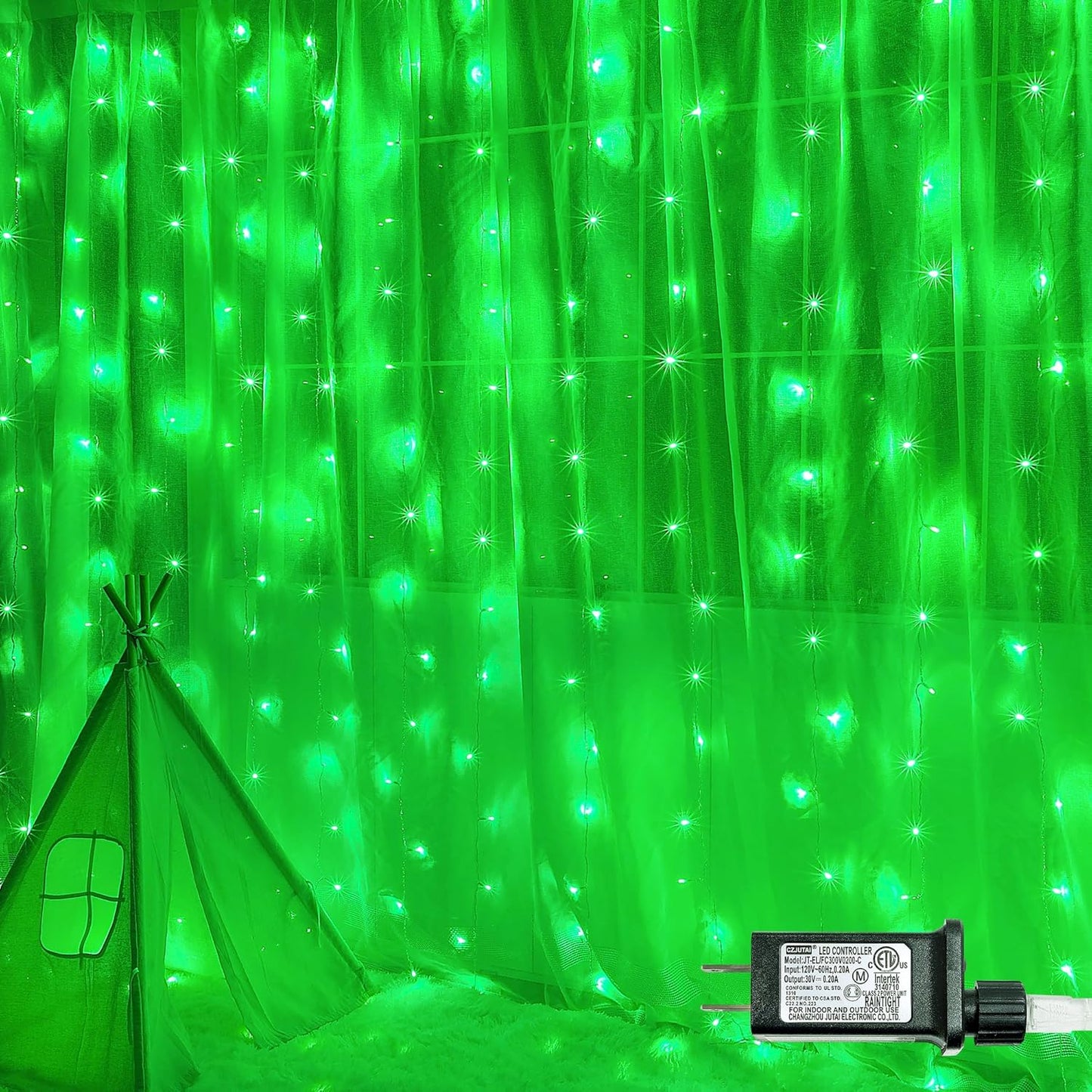 304 LED Curtain Lights: Outdoor Fairy String Lights