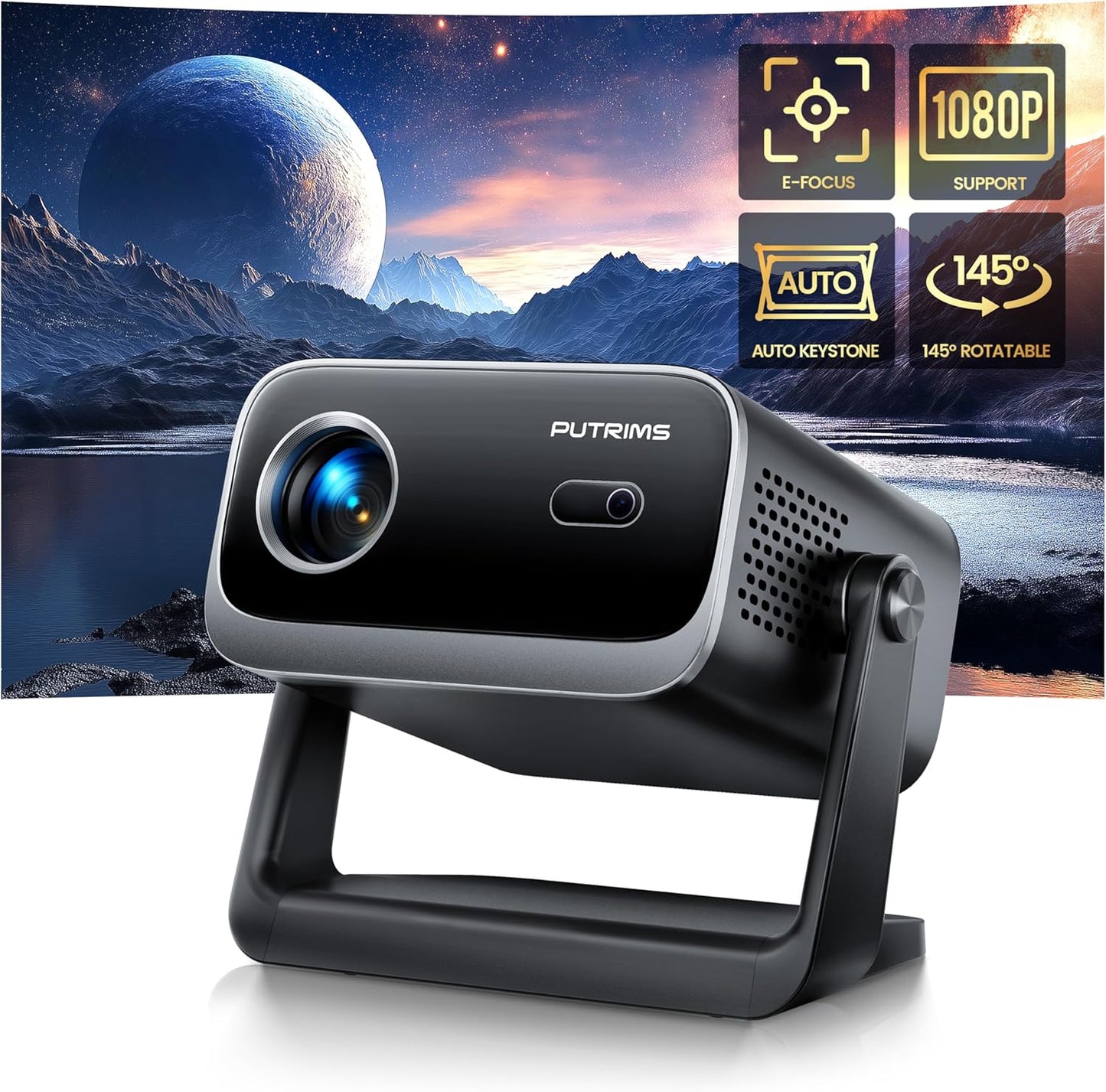 Portable Mini Projector: Electric Focus