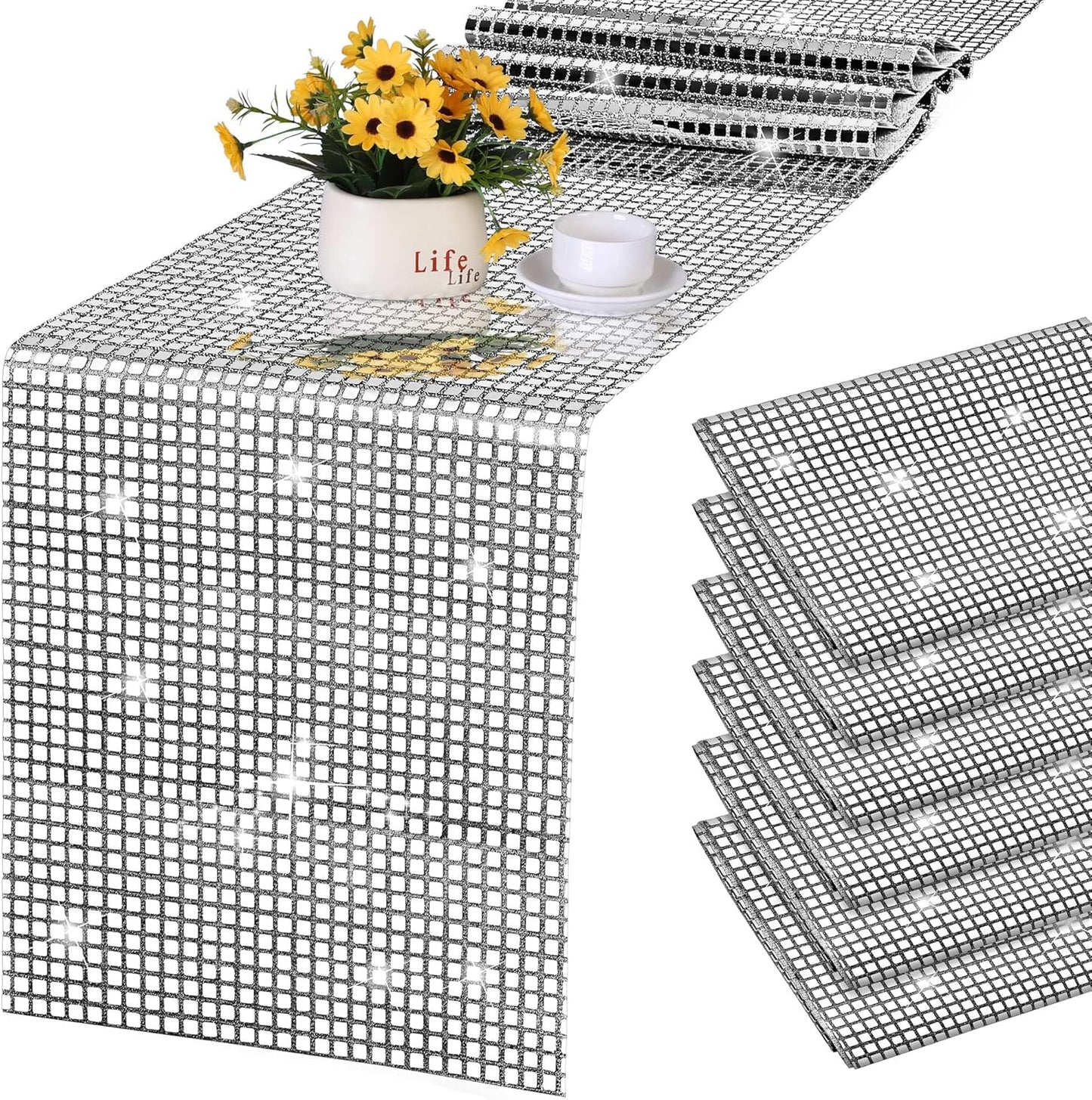 Durony Disco Party Table Runners - Sparkle for Any Event