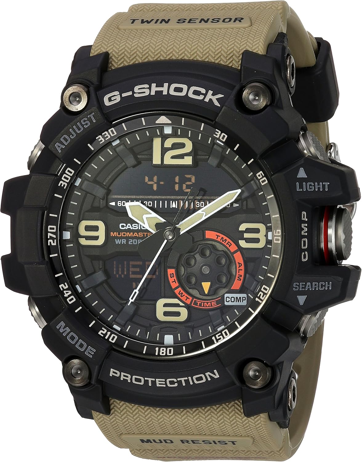 Casio G Shock Quartz Beige Watch - Tough and Stylish