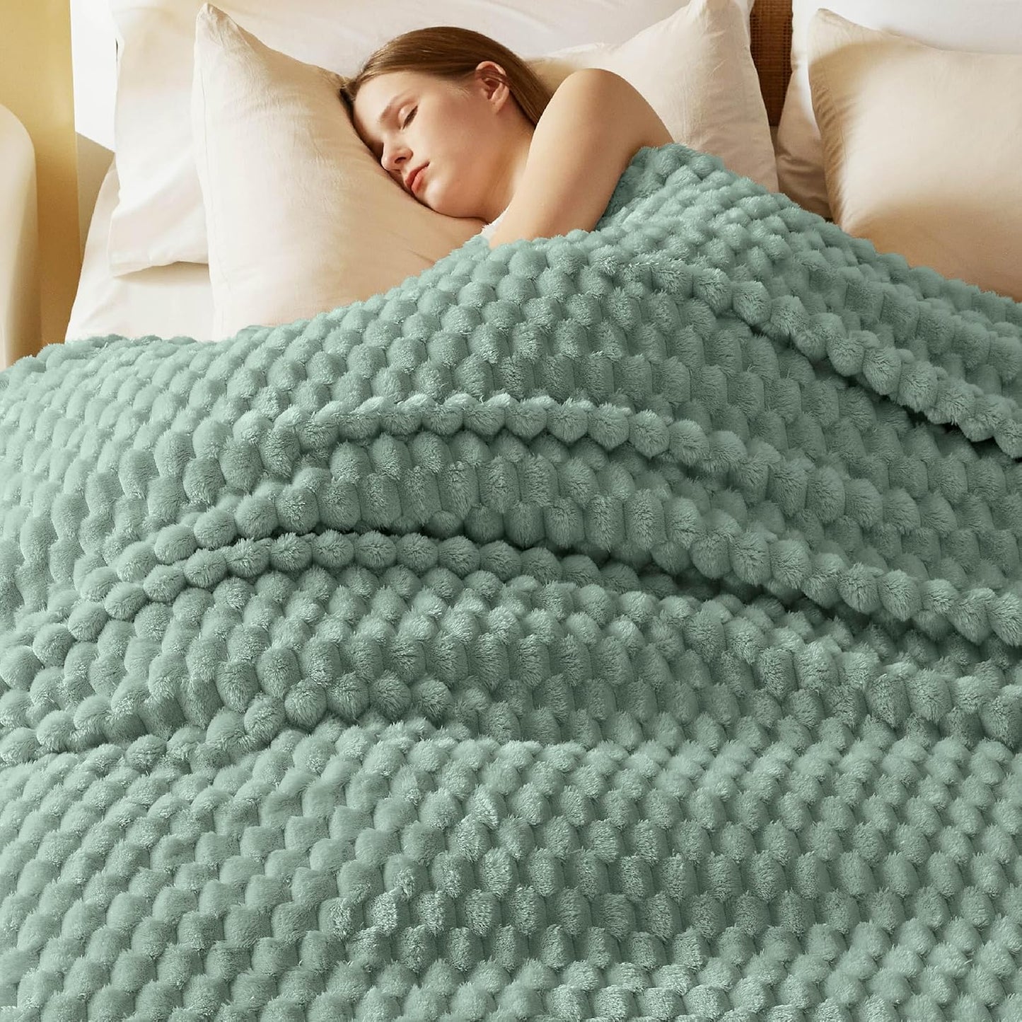 Bedsure King Size Blanket - Super Soft Cozy Fleece Throw